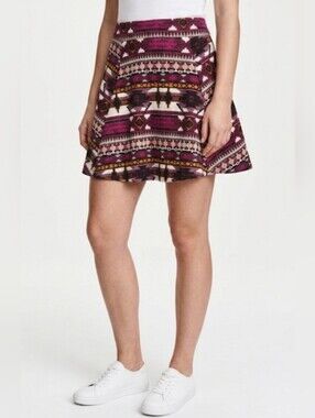 Divided Skirt Size 10 Aztec/Navajo theme print